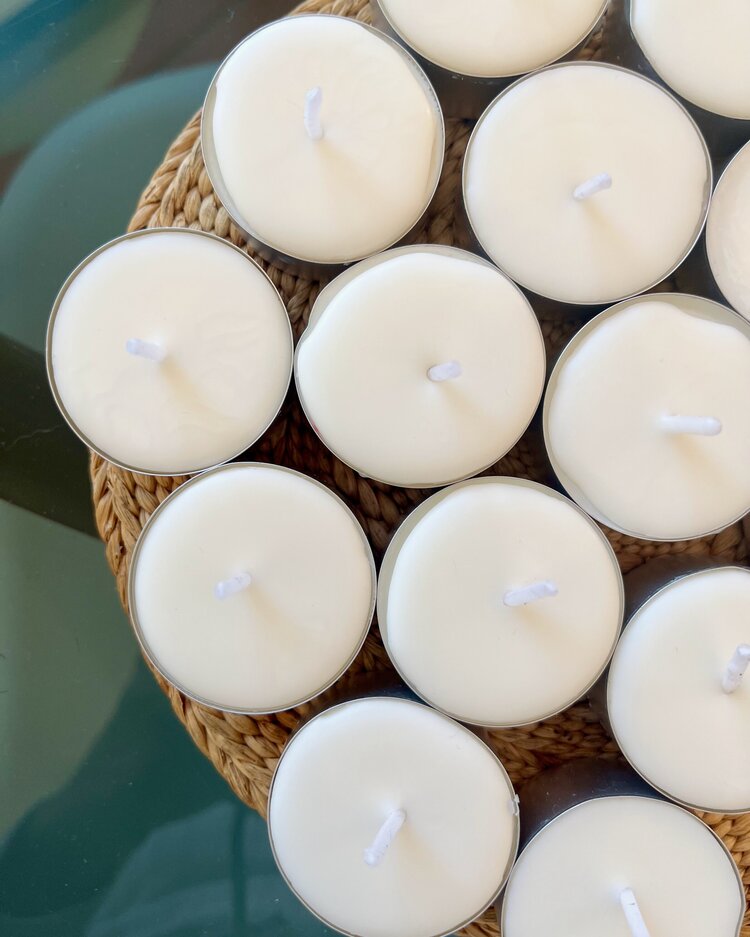 Velas de te sin aromas